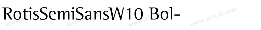 RotisSemiSansW10 Bol字体转换